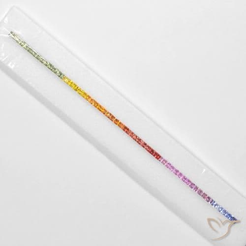 8.29ct Natural Multicolor Sapphire, Square, 2.7x2.7 mm