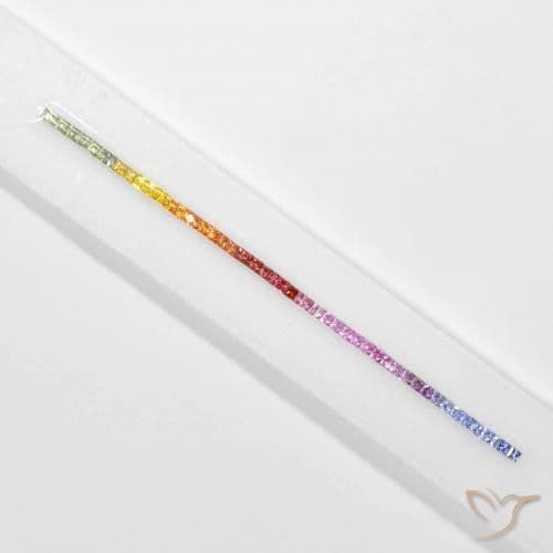 6.06ct Natural Multicolor Sapphire, Square, 2.6x2.5 mm