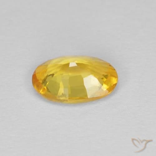 0.44ct Natural Golden Sapphire, Oval Cut, 5.7x3.9 mm