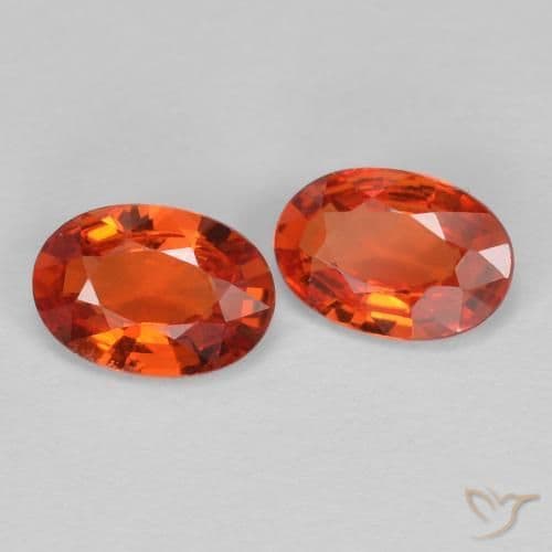 0.91ct Natural Fire Red Sapphire, Oval Cut, 6x4.2 mm