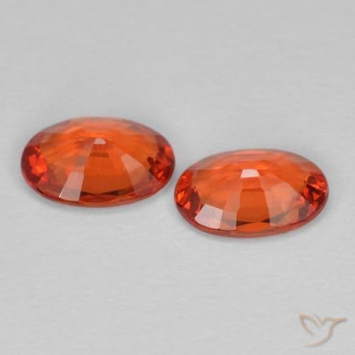 0.91ct Natural Fire Red Sapphire, Oval Cut, 6x4.2 mm