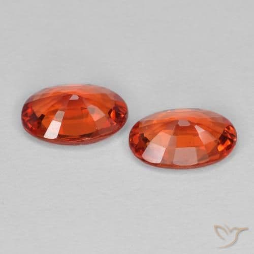 0.88ct Natural Medium Red Sapphire, Oval Cut, 5.8x3.9 mm