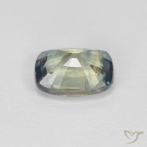 1.07ct Natural Multicolor Sapphire, Cushion Cut, 6.5x5 mm