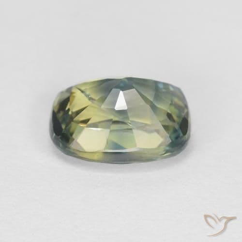 1.18ct Natural Multicolor Sapphire, Cushion Cut, 6.7x5 mm