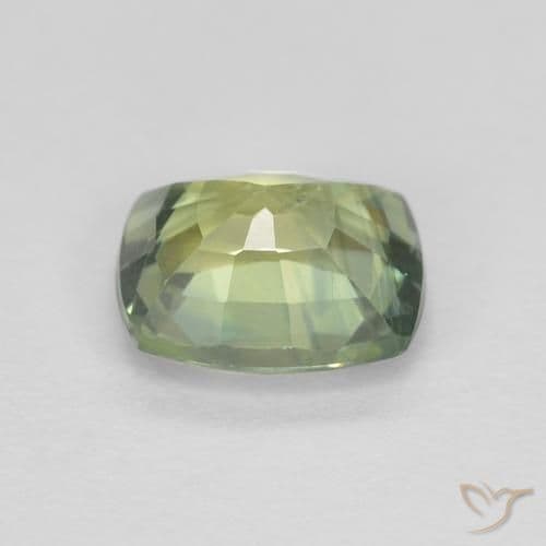 1.16ct Natural Multicolor Sapphire, Cushion Cut, 6.4x5.3 mm