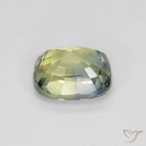 1.06ct Natural Multicolor Sapphire, Cushion Cut, 6.1x4.8 mm