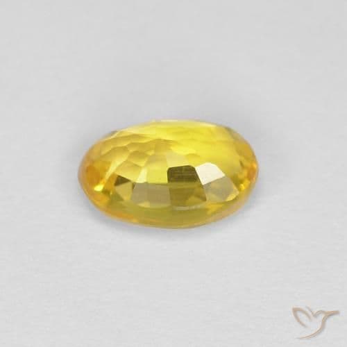 0.49ct Natural Golden Sapphire, Oval Cut, 5.4x3.8 mm