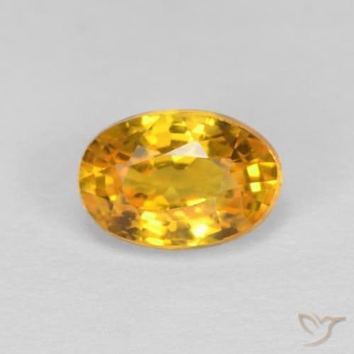 0.70ct Natural Dark Golden Sapphire, Oval Cut, 5.9x4 mm