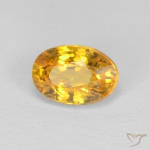 0.70ct Natural Dark Golden Sapphire, Oval Cut, 5.9x4 mm