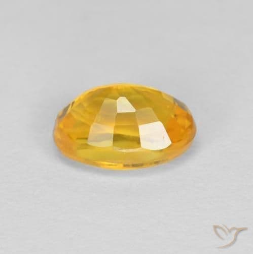0.70ct Natural Dark Golden Sapphire, Oval Cut, 5.9x4 mm