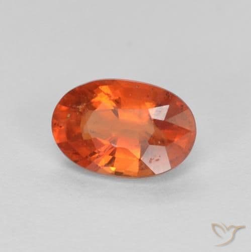 0.66ct Natural Intense Red Sapphire, Oval Cut, 6.1x4.1 mm