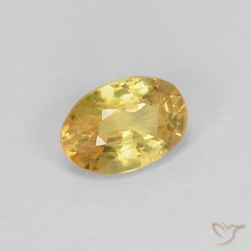 0.65ct Natural Tuscany Yellow Sapphire, Oval Cut, 6x4.1 mm