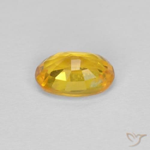 0.68ct Natural Golden Sapphire, Oval Cut, 6x4.1 mm