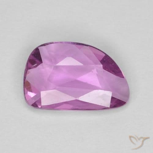 0.57ct Intense Pinkish Purple Sapphire, Fancy Shape, 7.1x4.6 mm