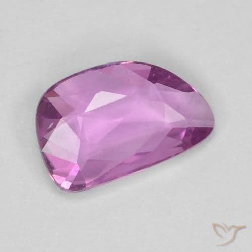0.57ct Intense Pinkish Purple Sapphire, Fancy Shape, 7.1x4.6 mm