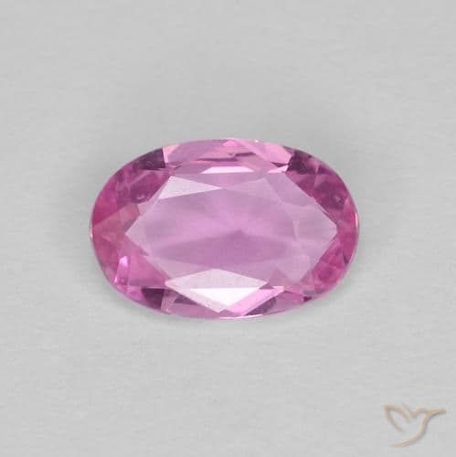 0.41ct Natural Deep Pink Sapphire, Oval Cut, 6.1x4.1 mm