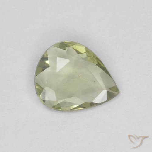 0.85ct Warm Forest Green Sapphire, Pear Shape, 7.1x4.9 mm