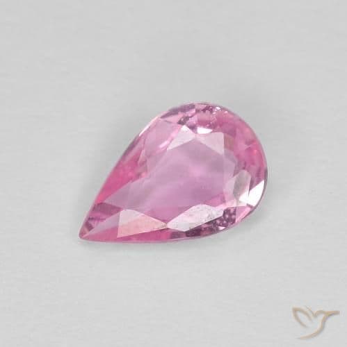0.35ct Natural Hot Pink Sapphire, Pear Shape, 6.1x4 mm
