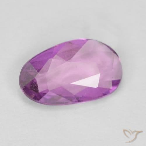 0.55ct Royal Purple Pink Sapphire, Fancy Shape, 7.4x4.5 mm