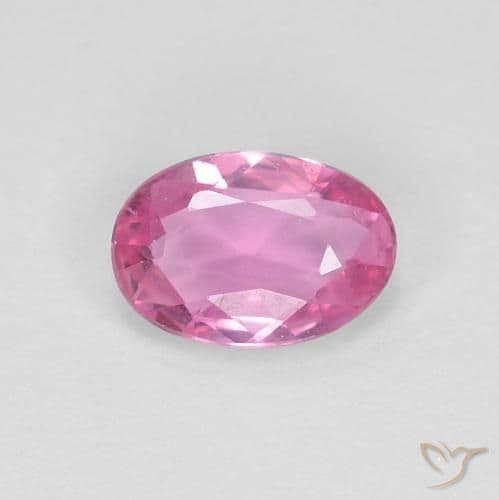0.47ct Natural Medium Pink Sapphire, Oval Cut, 5.9x4.1 mm