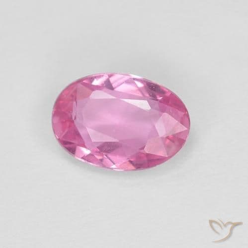 0.47ct Natural Medium Pink Sapphire, Oval Cut, 5.9x4.1 mm