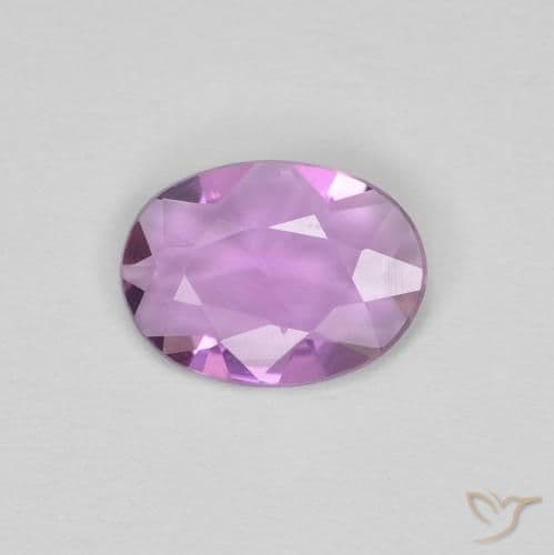 0.48ct Light Pinkish Violet Sapphire, Oval Cut, 6.7x5 mm
