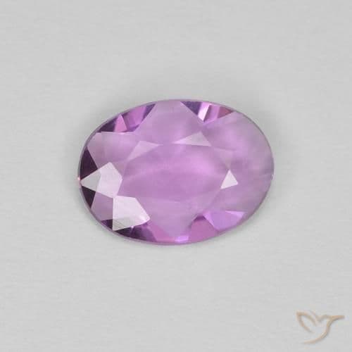 0.48ct Light Pinkish Violet Sapphire, Oval Cut, 6.7x5 mm