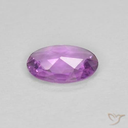 0.48ct Light Pinkish Violet Sapphire, Oval Cut, 6.7x5 mm
