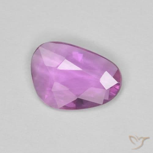 0.60ct Medium Purple Sapphire, Fancy Shape, 7.4x5.1 mm