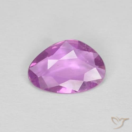 0.51ct Deep Pinkish Purple Sapphire, Fancy Shape, 7.1x5 mm