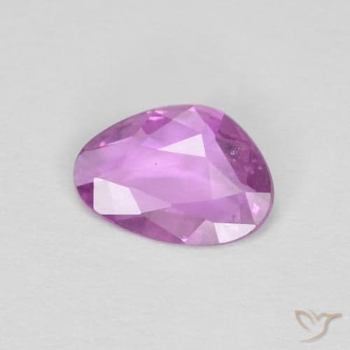 0.51ct Deep Pinkish Purple Sapphire, Fancy Shape, 7.1x5 mm