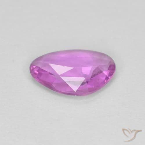 0.51ct Deep Pinkish Purple Sapphire, Fancy Shape, 7.1x5 mm