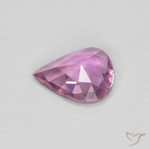 0.47ct Natural Medium Purple Sapphire, Pear Shape, 6x4.8 mm