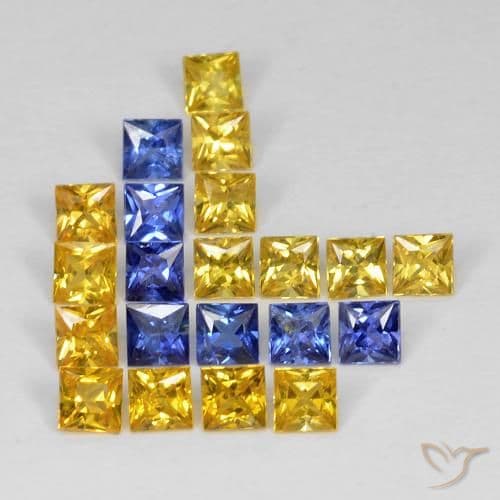 3.34ct Natural Multicolor Sapphire, Square, 2.8x2.8 mm