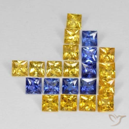 3.34ct Natural Multicolor Sapphire, Square, 2.8x2.8 mm
