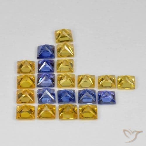 3.34ct Natural Multicolor Sapphire, Square, 2.8x2.8 mm