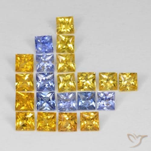 2.66ct Natural Multicolor Sapphire, Square, 2.9x2.9 mm