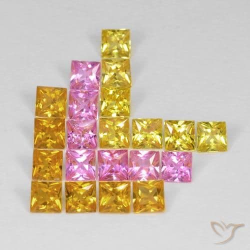 2.62ct Natural Multicolor Sapphire, Square, 2.9x2.9 mm