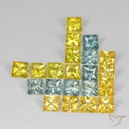 2.66ct Natural Multicolor Sapphire, Square, 2.9x2.9 mm