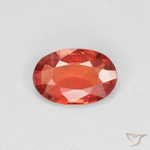 0.66ct Natural Intense Red Sapphire, Oval Cut, 6.1x4.1 mm