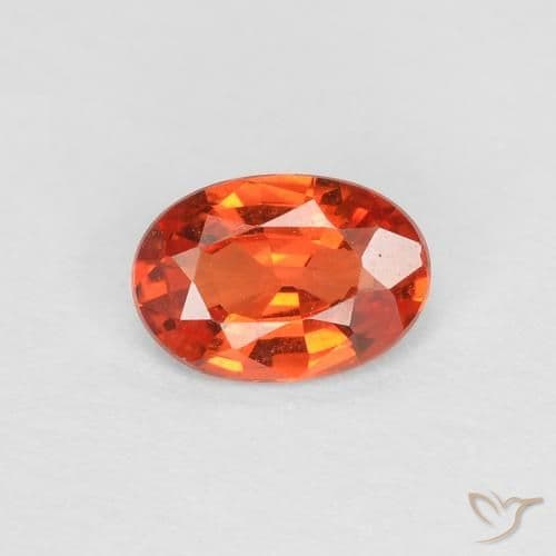 0.51ct Bright Crimson Red Sapphire, Oval Cut, 5.9x3.9 mm