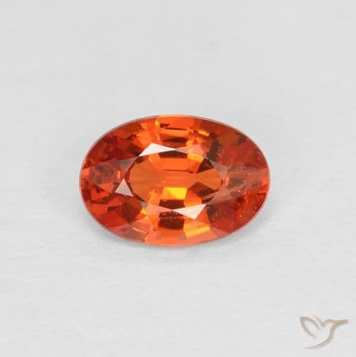 0.44ct Natural Bright Red Sapphire, Oval Cut, 5.8x4.1 mm