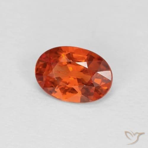 0.48ct Bright Crimson Red Sapphire, Oval Cut, 5.7x4 mm