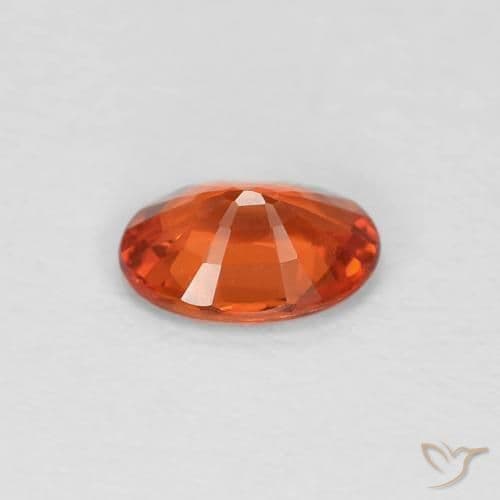 0.48ct Bright Crimson Red Sapphire, Oval Cut, 5.7x4 mm