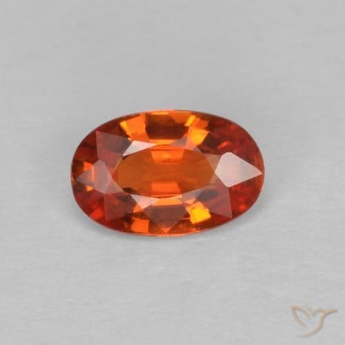 0.61ct Bright Crimson Red Sapphire, Oval Cut, 6x3.8 mm