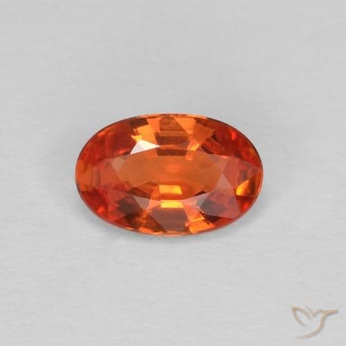 0.61ct Bright Crimson Red Sapphire, Oval Cut, 6x3.8 mm