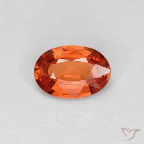 0.48ct Natural Intense Red Sapphire, Oval Cut, 5.8x4 mm