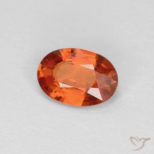 0.48ct Natural Intense Red Sapphire, Oval Cut, 5.8x4 mm