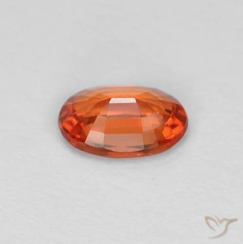 0.48ct Natural Intense Red Sapphire, Oval Cut, 5.8x4 mm
