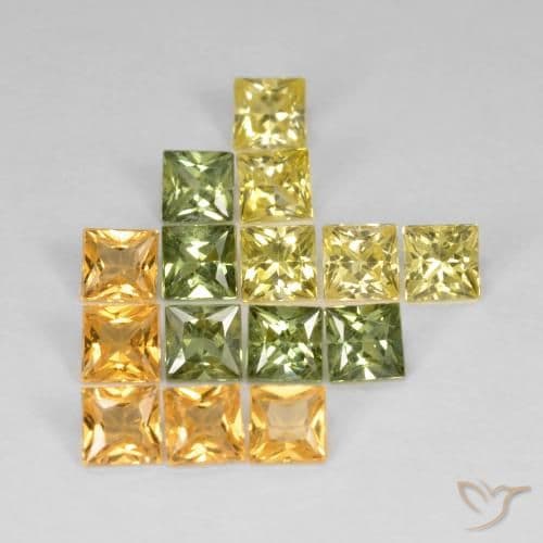 3.65ct Natural Multicolor Sapphire, Square, 3.2x3.2 mm